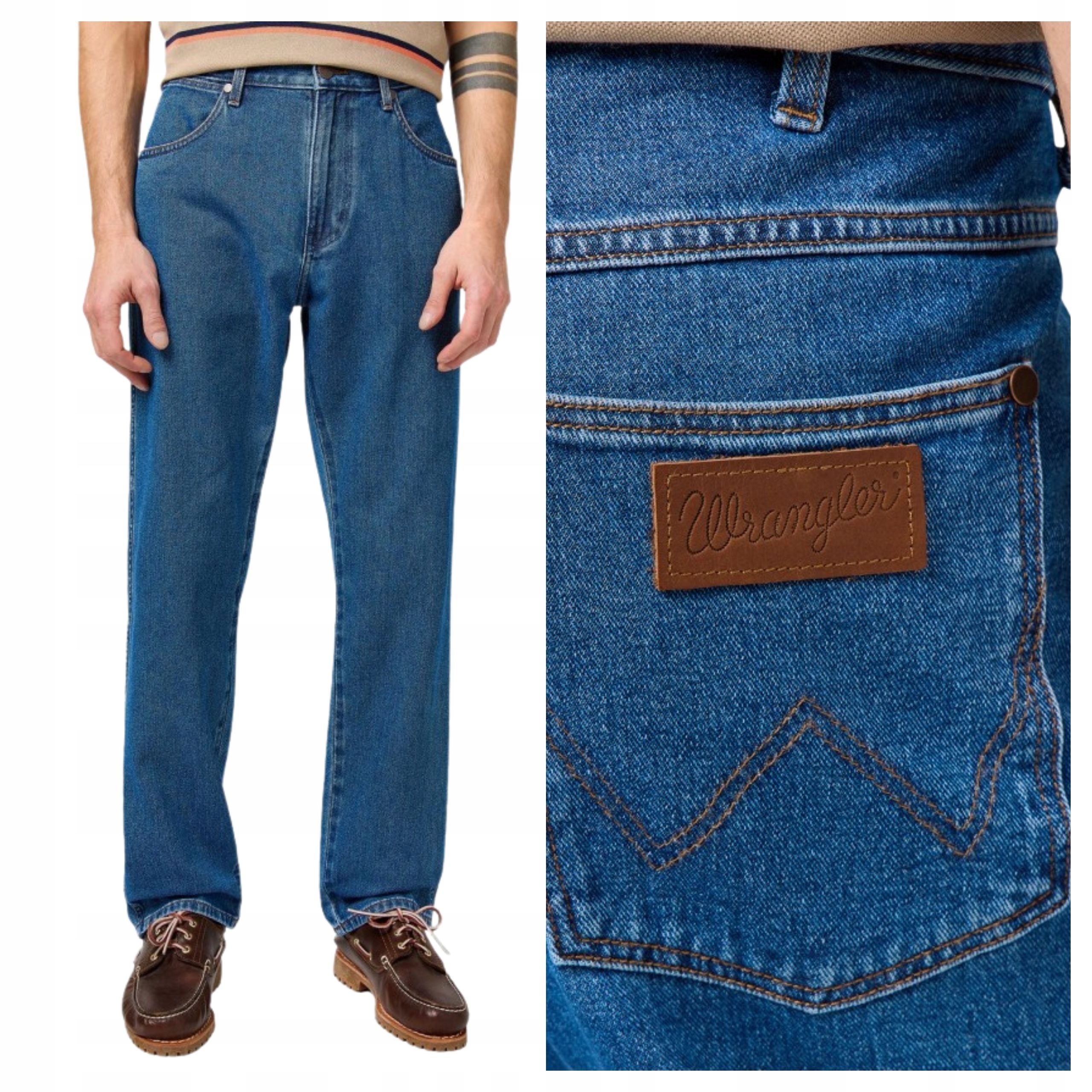 Pánské kalhoty Wrangler Frontier Straight Fit Jeansy Dark Stone W34 L30