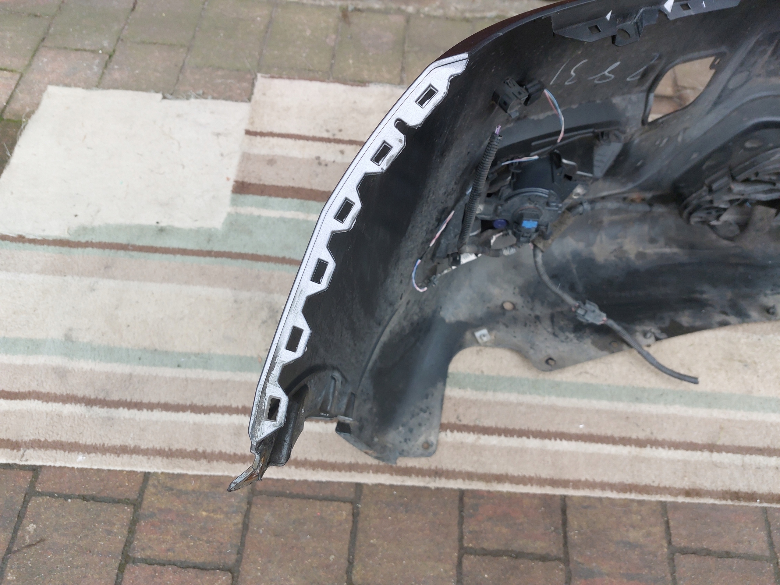 NISSAN X TRAIL T32 13-17 front bumper front original 620224CE0H grey