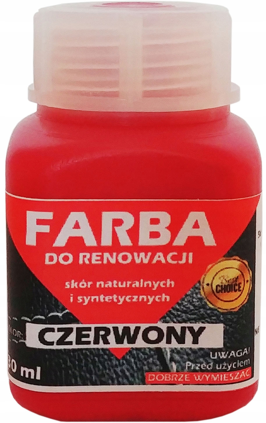 

Renowacja Skóry Tapicerki Farba Czerwony 30ml