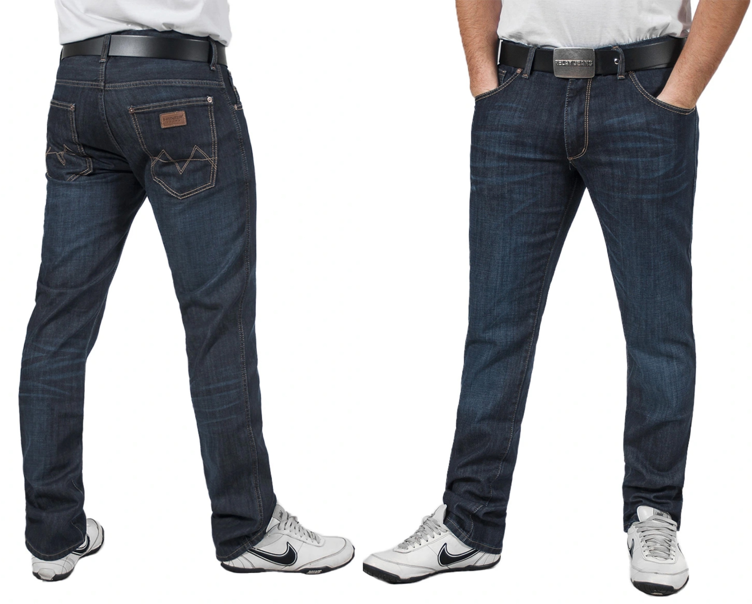 

Spodnie Jeansy Rurki Męskie Hunter 110/4 W43 L30