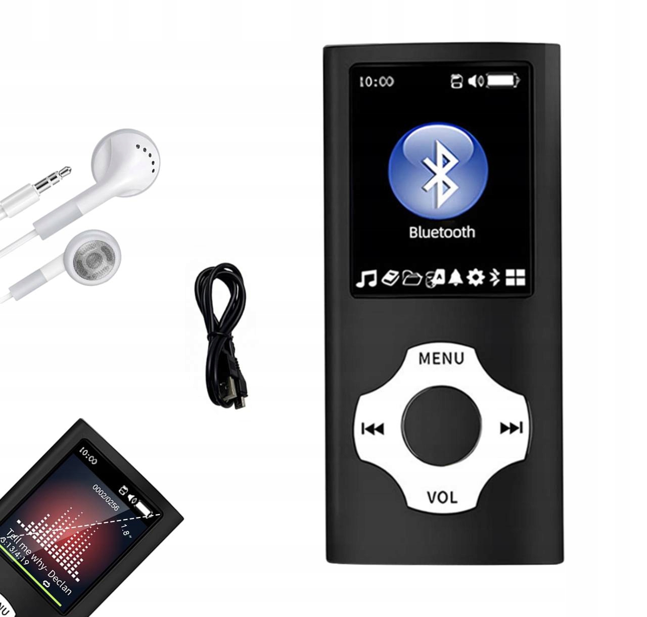 MP3 Přehrávač MP4 Bluetooth 5.0 Sportovní Hudební Přehrávač 32 Gb Fm Rádio
