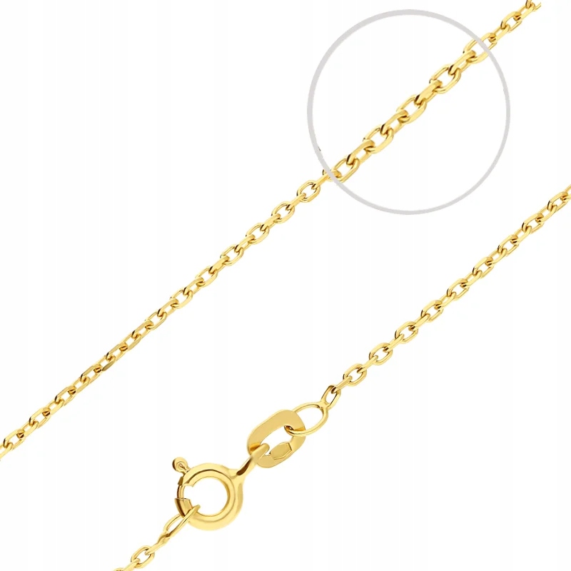 Zlatý řetízek Anker 585 R45 elegantní model jako dárek pro dítě 1.24 g