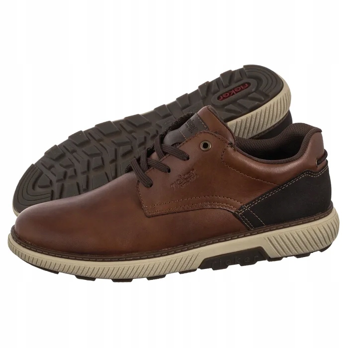 Pánské klasické polobotky Rieker Hnědé B3313-24 Brown