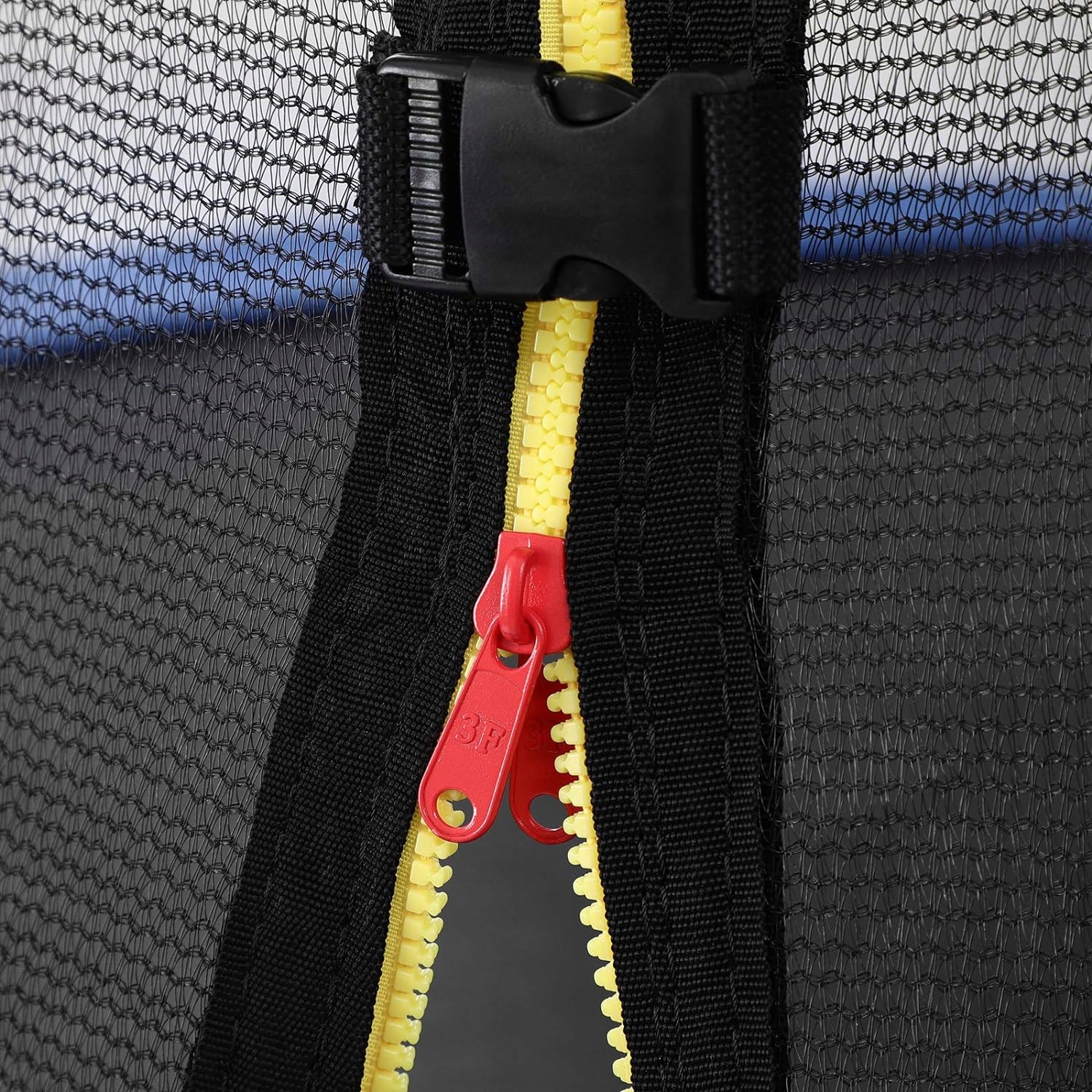 ZEWNĘTRZNA SIATKA DO TRAMPOLINY MOCNA OCHRONNA UNIWERSALNA 180cm 244cm 6sł Wysokość produktu 180 cm