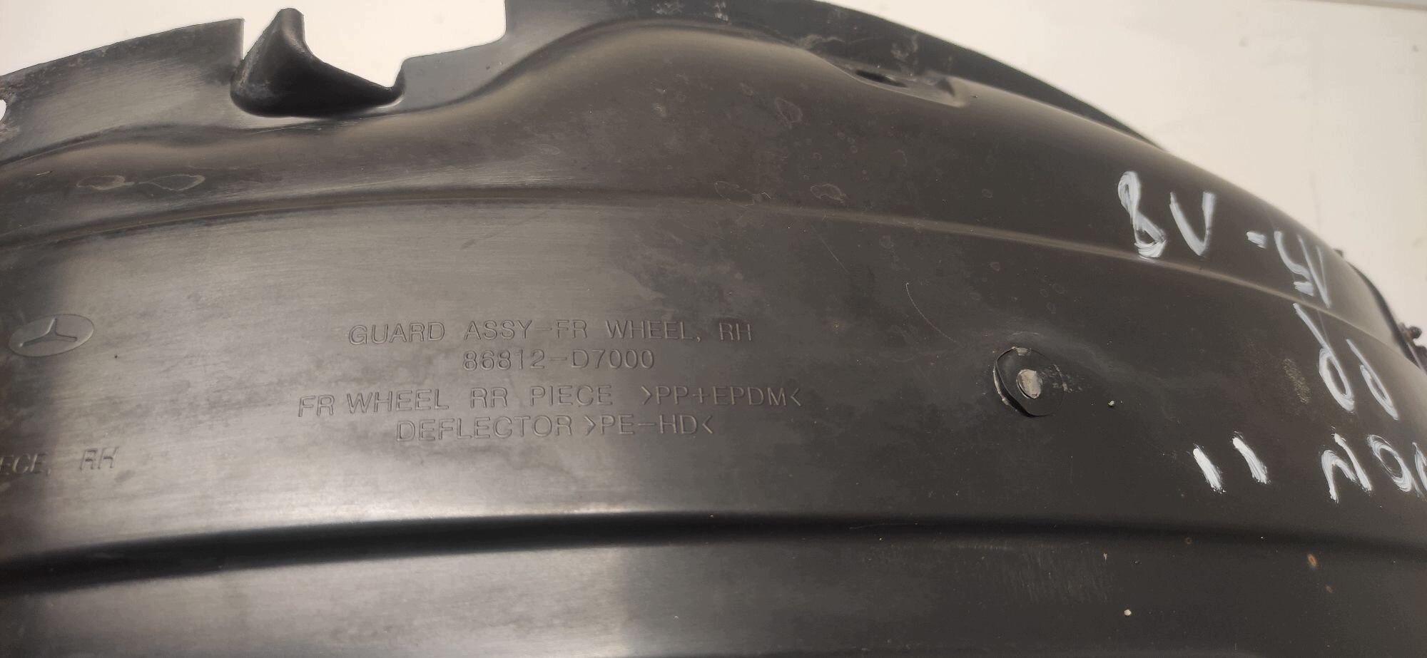 mudguard right front HYUNDAI TUCSON II 15-18 86814-D7000