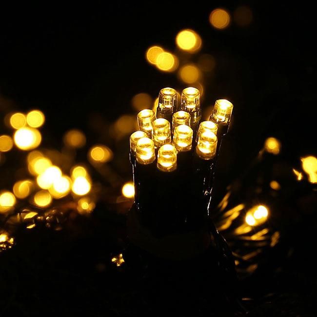 Lampki ŚWIATEŁKA na choinkę 100 LED ŻÓŁTE ZEWNĘTRZNE WEWNĘTRZNE Liczba lampek 51 - 100