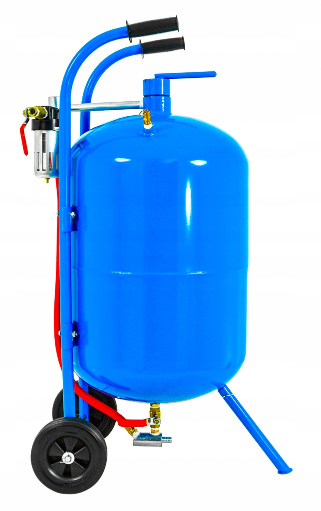 PIASKARKA SYFONOWA DO PIASKOWANIA MOBILNA 76L + PISTOLET +DYSZE +WĄŻ ZESTAW Kod producenta B3402