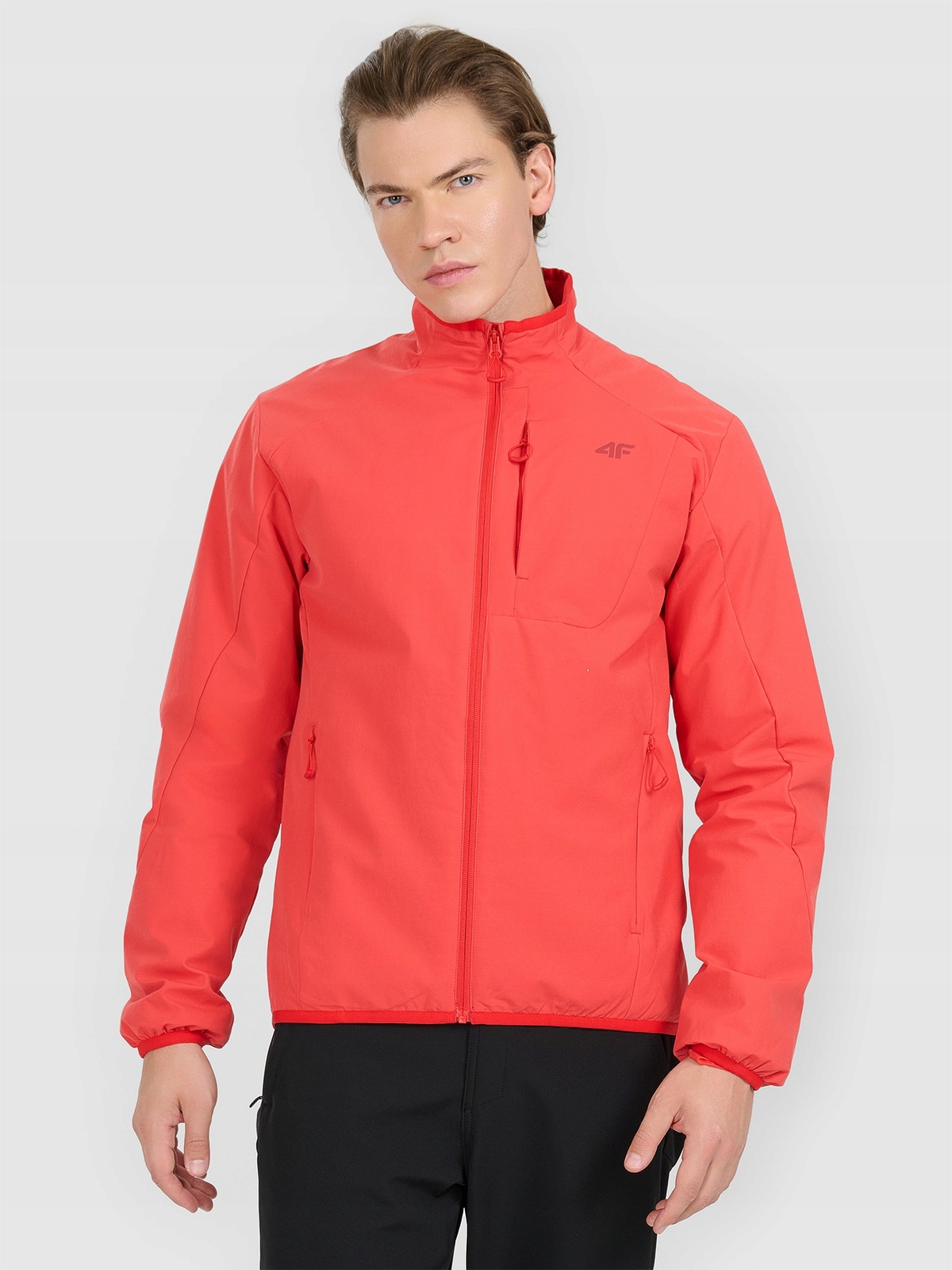 4F Pánská treková bunda Oranžová M