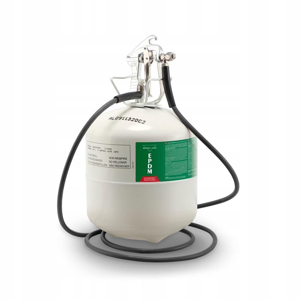 Klej Kontaktowy Spray-kon do membran Epdm, folii Butla 22L pistolet wąż