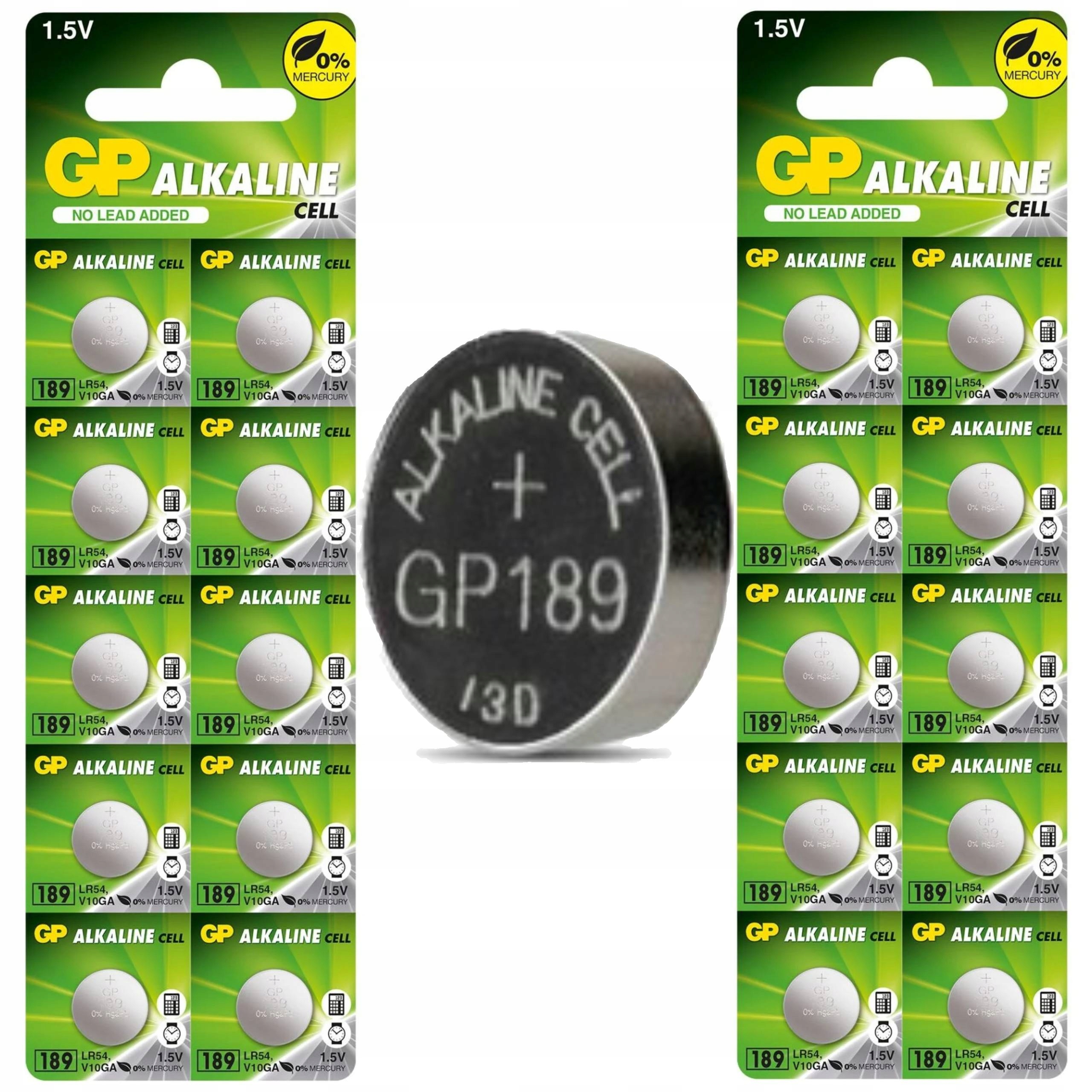 

20x Bateria Gp LR54 LR1130 AG10 V389 G10 189