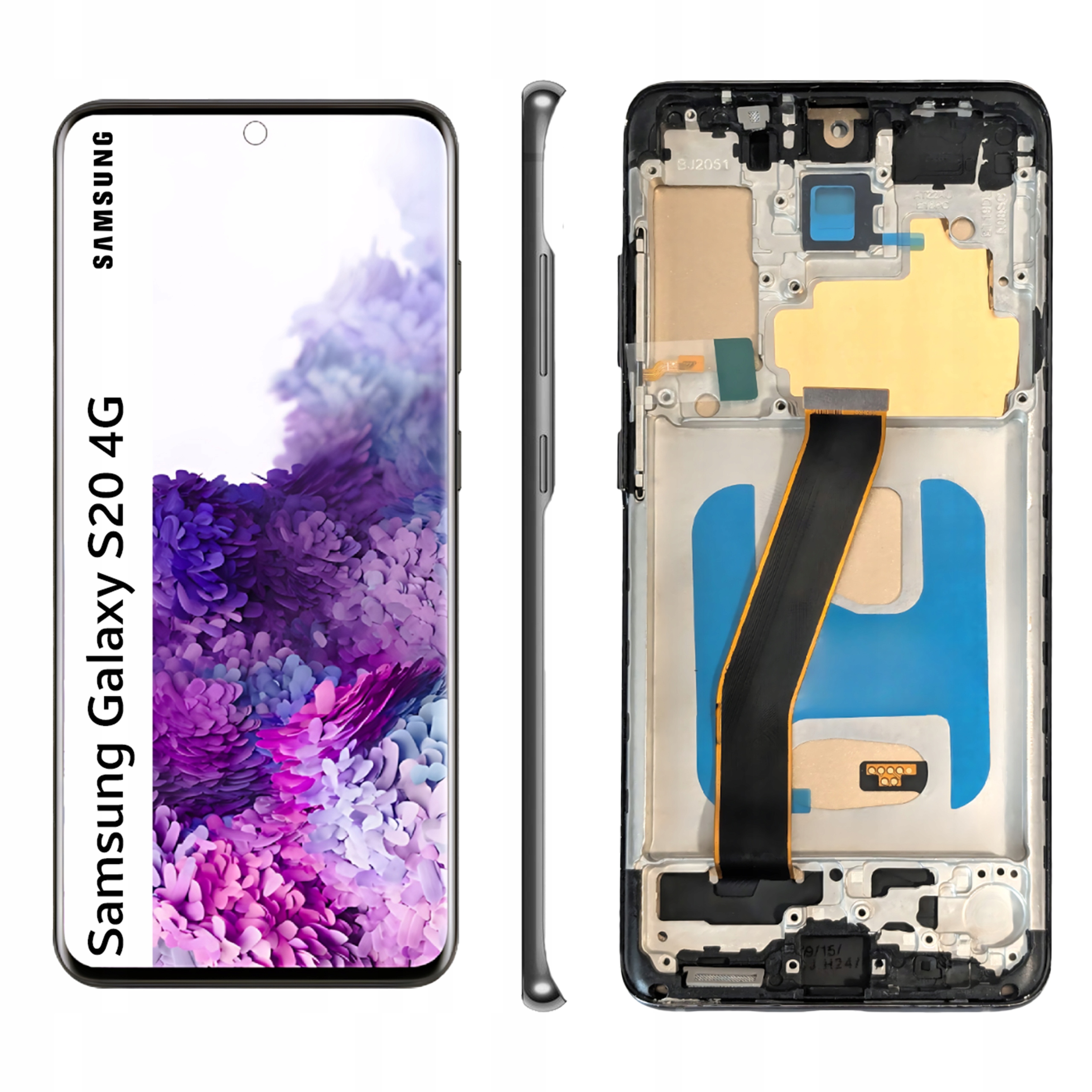 Displej pro Samsung Galaxy S20 4G Incell Rámeček Šedý SM-G980 SM-G980F