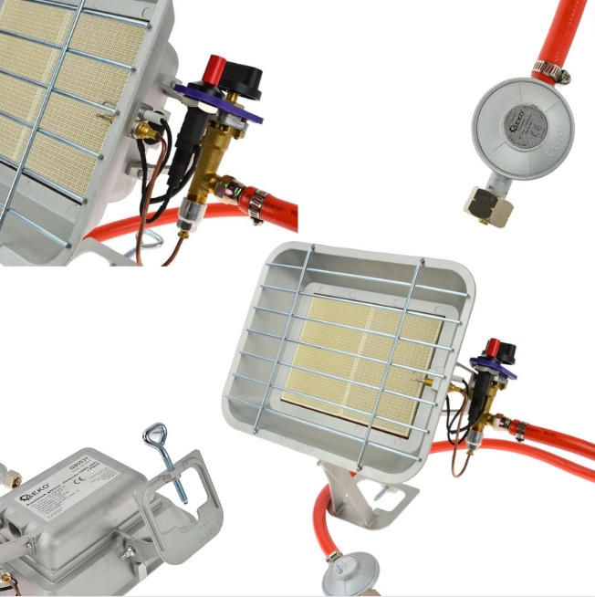 Geko Plynový Zářič Sluníčko S Piezo 4,6 Kw