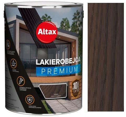 Altax Lakierobejca Premium 10 Lat Ochronna Do Drewna Venge 5L