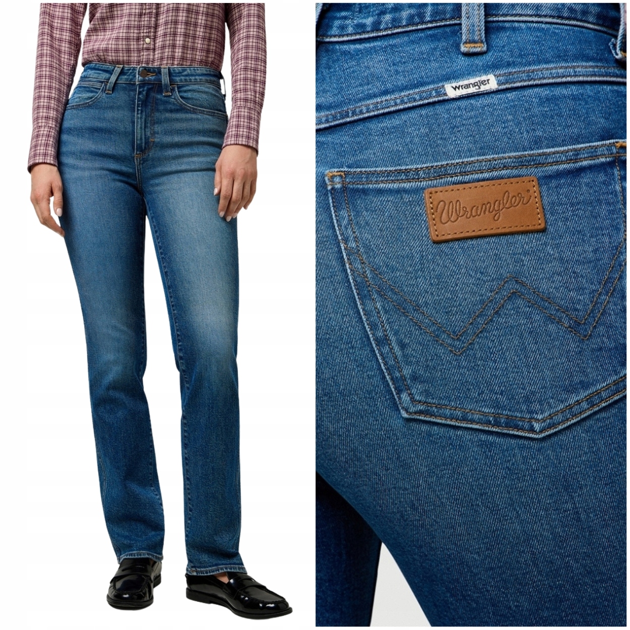 Wrangler Straight Heavenly Harbor jednoduché dámské džínové kalhoty W28 L32