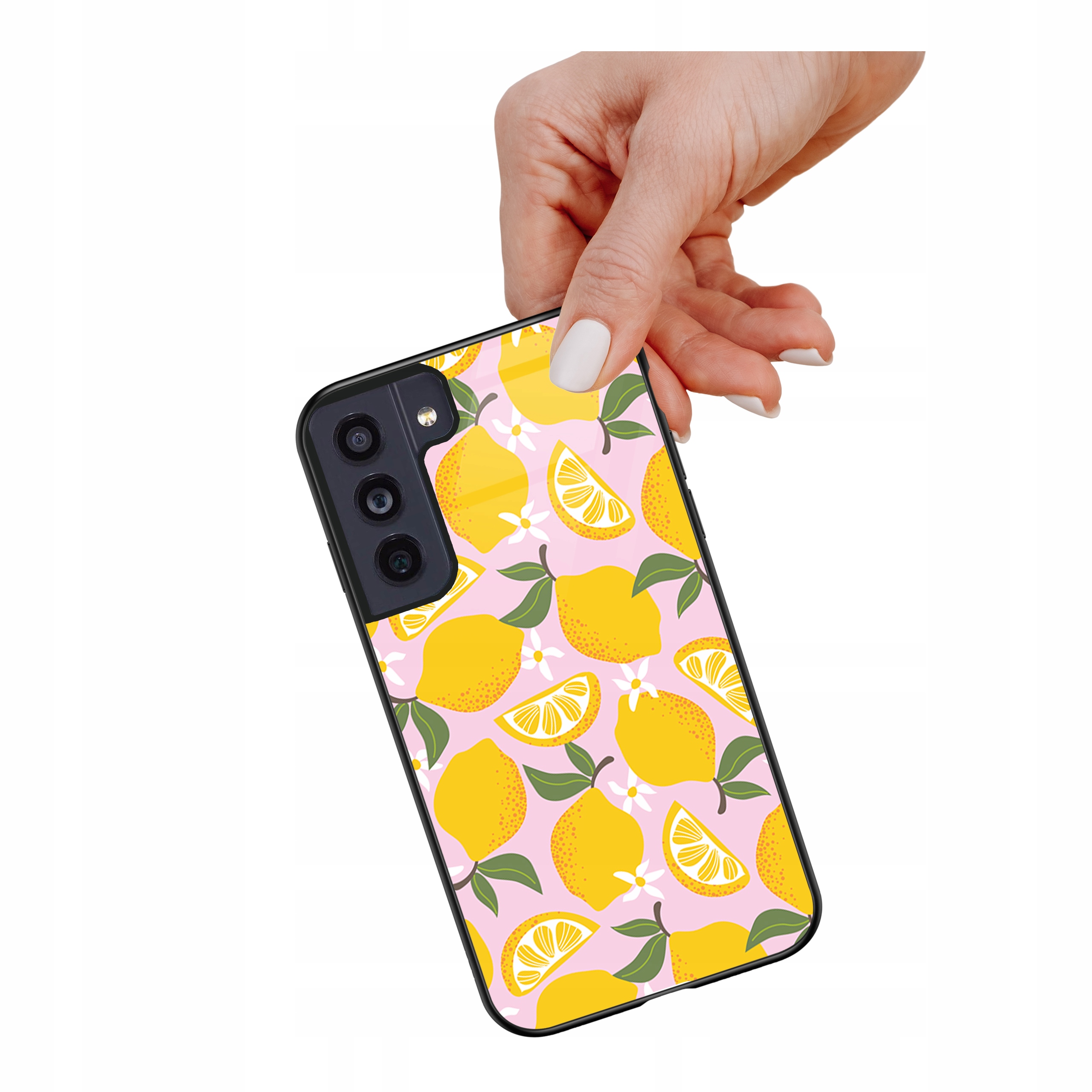 Etui szklane ceramiczne do Samsung Galaxy S21 Fe 5G Lemoniada