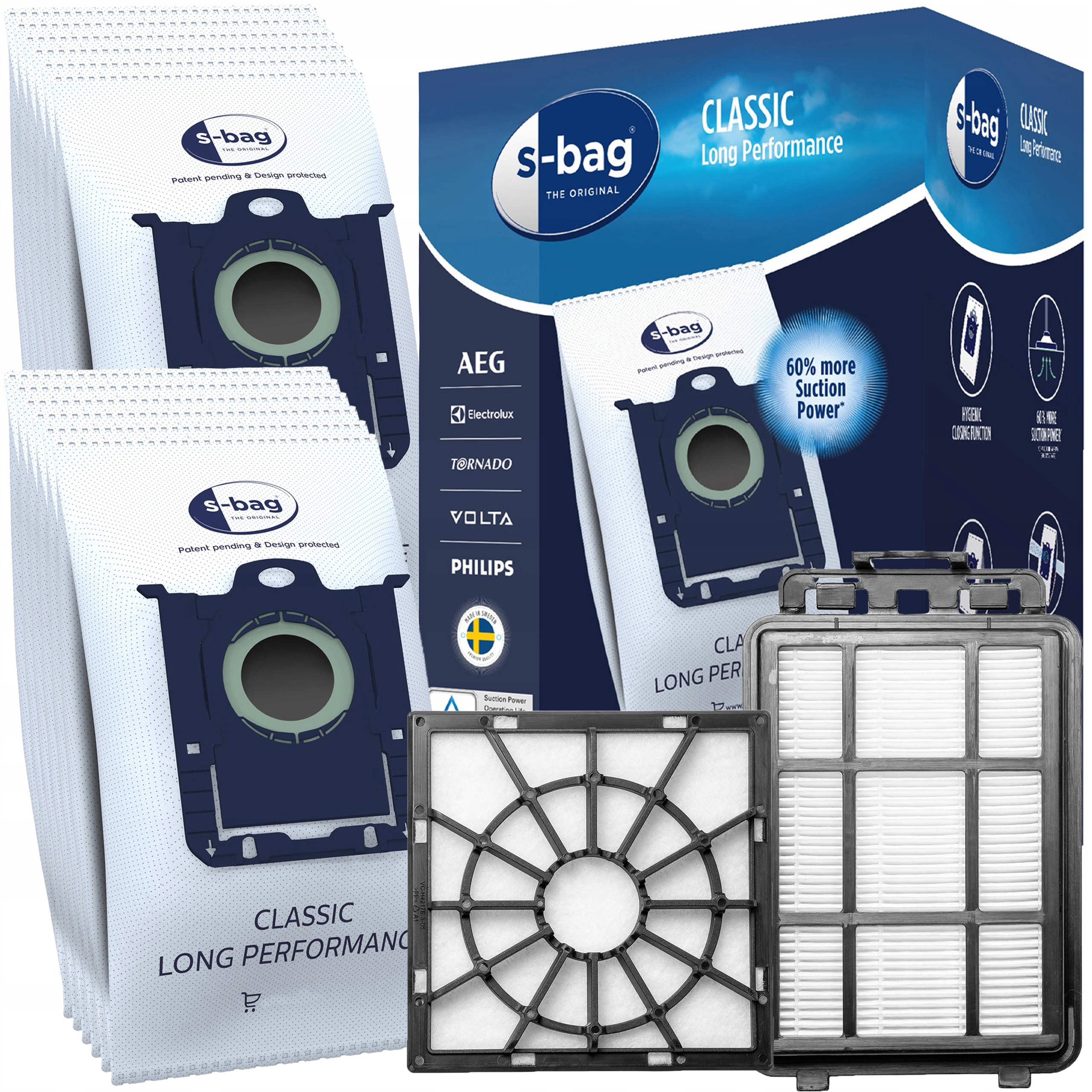 12 x Filtrační sáčky do vysavače Electrolux 500 EB51C2GG Clean 300 EB31C1DB