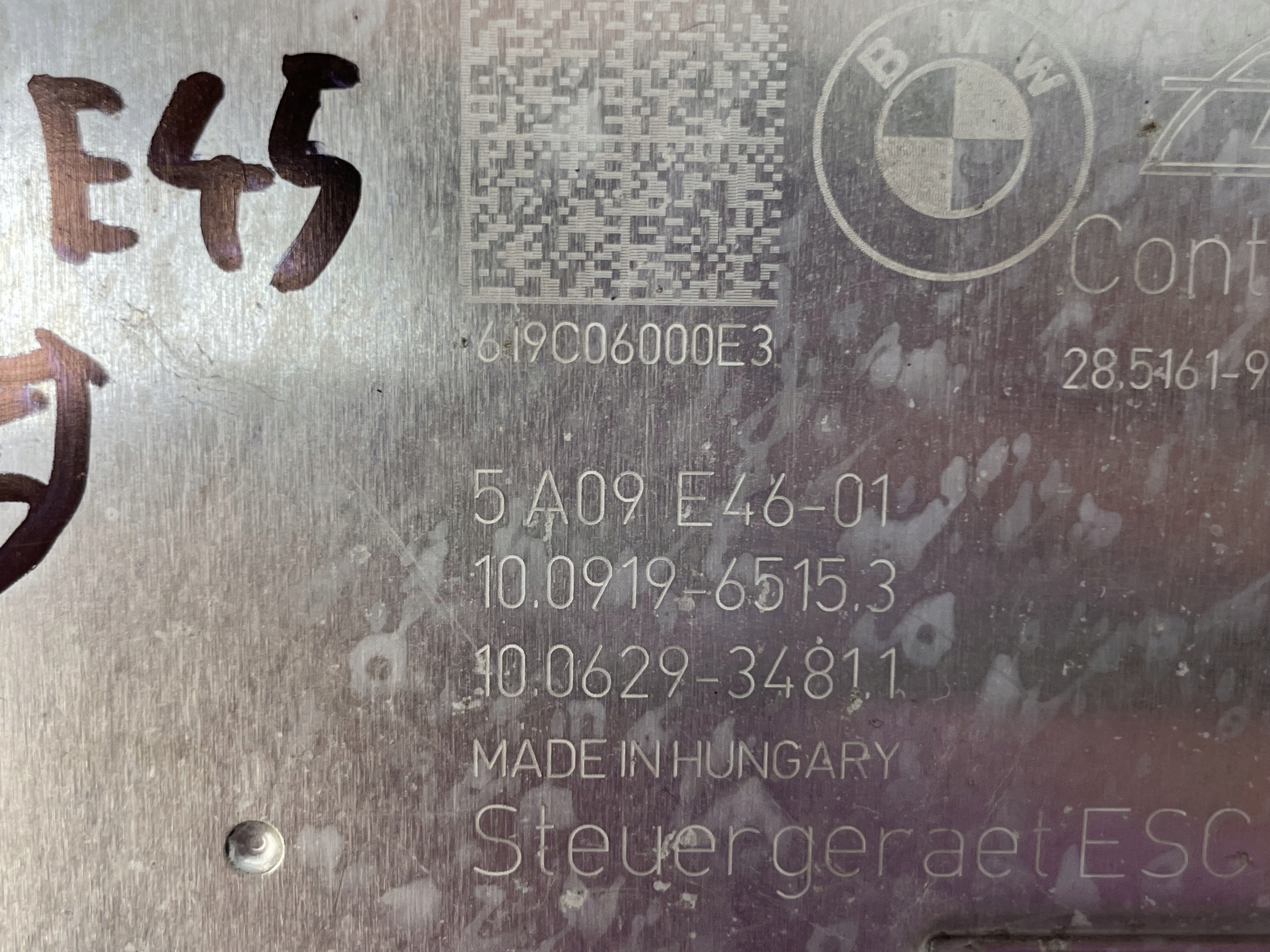 BMW OE 5A09E45 5A09E46 3' G20 насос блок управления ABS