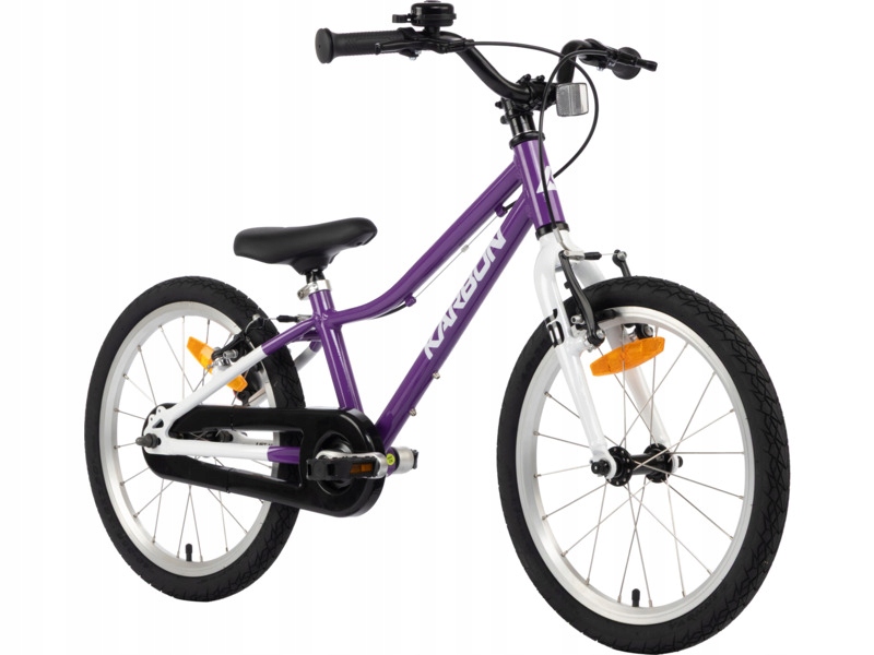 Rower dziecięcy Karbon Superlight 18 cali dla chłopca Fioletowy