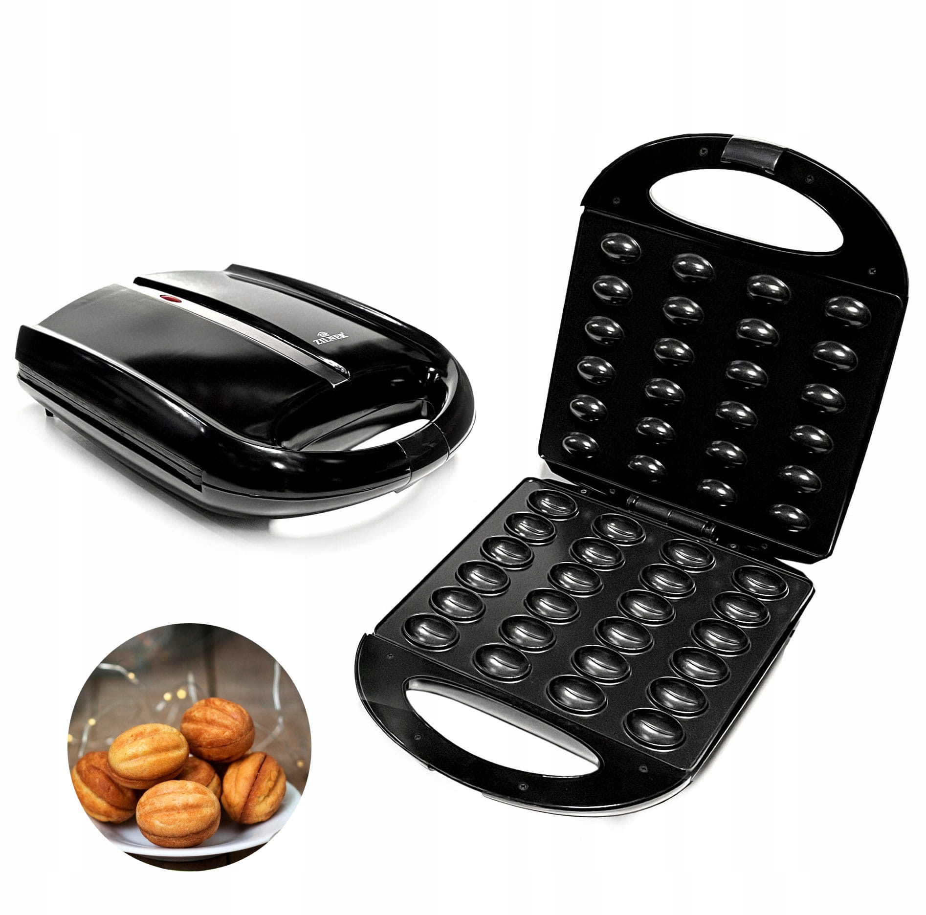 Opiekacz do Orzeszków Ciastek Forma 24 szt Elektryczny Orzeszki Wypiekacz
