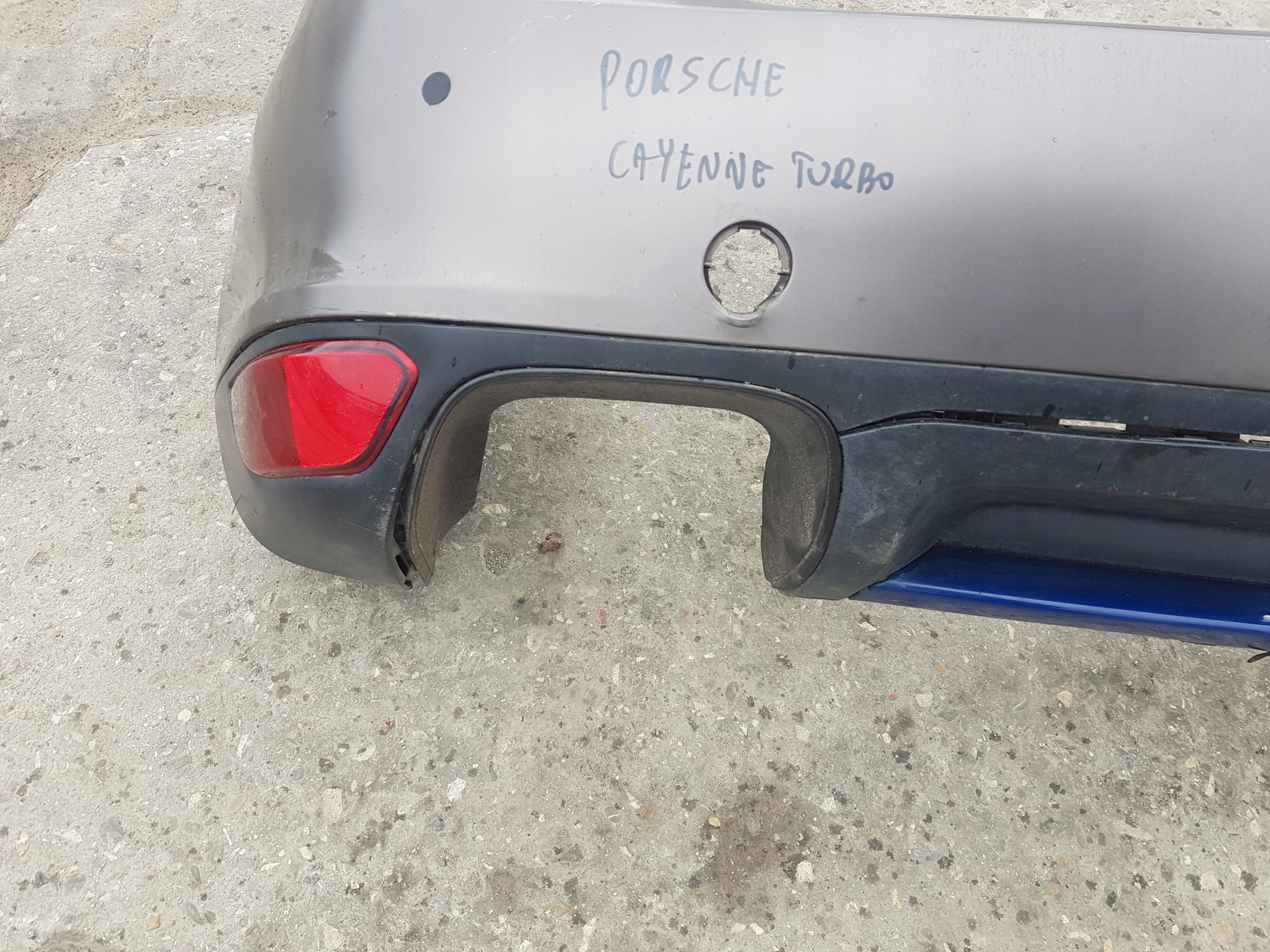 bumper rear part rear PORSCHE CAYENNE S 7P 7P5