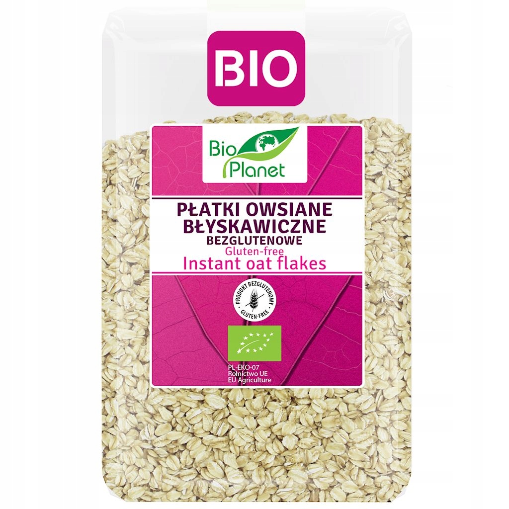 Levně 3x ovesné vločky Bleskové bezlepkové Bio 1 kg Bio Planet