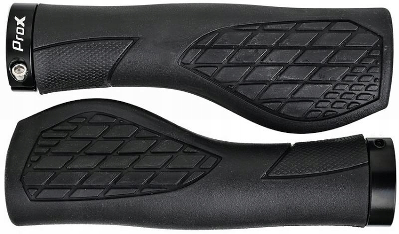 Prox Chwyty Kierownicy Rowerowe Gripy Rączki GP-35 Czarne Skręcane 130 mm