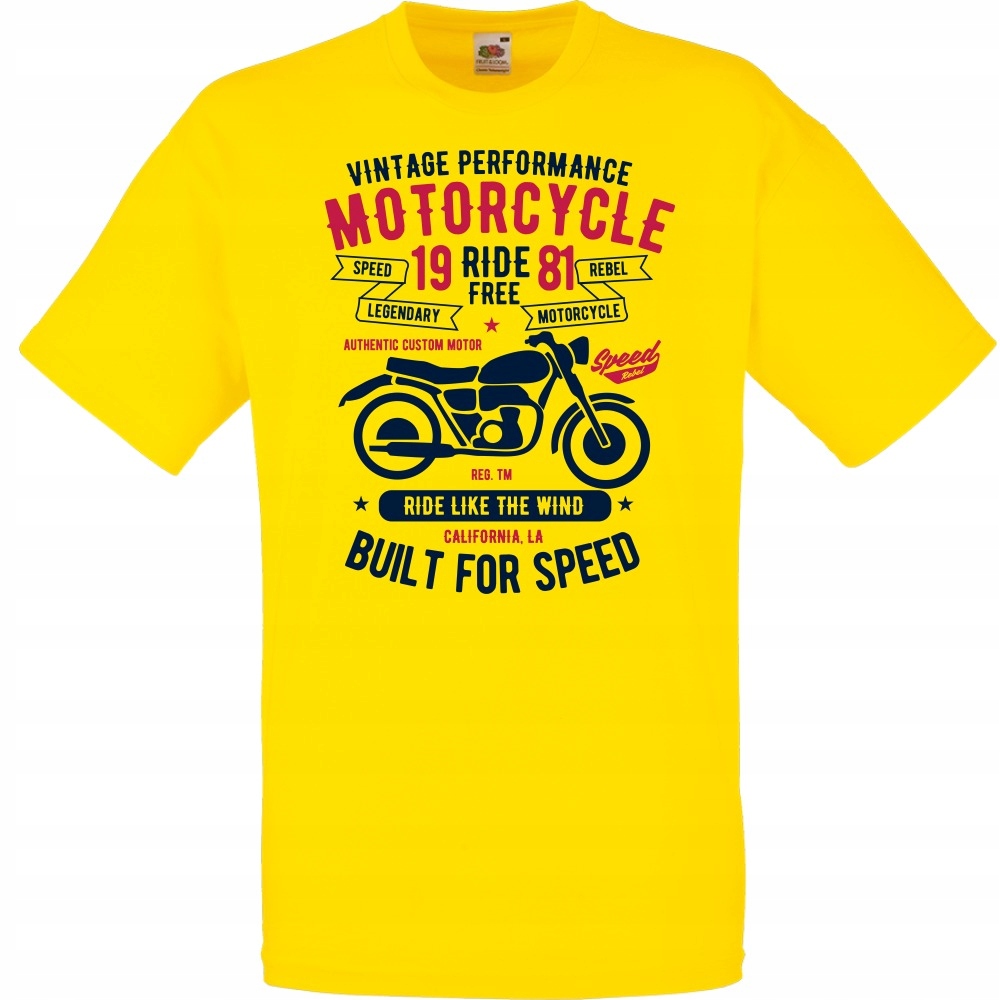 

Koszulka motocykl motor motocyklista kask XL żółta