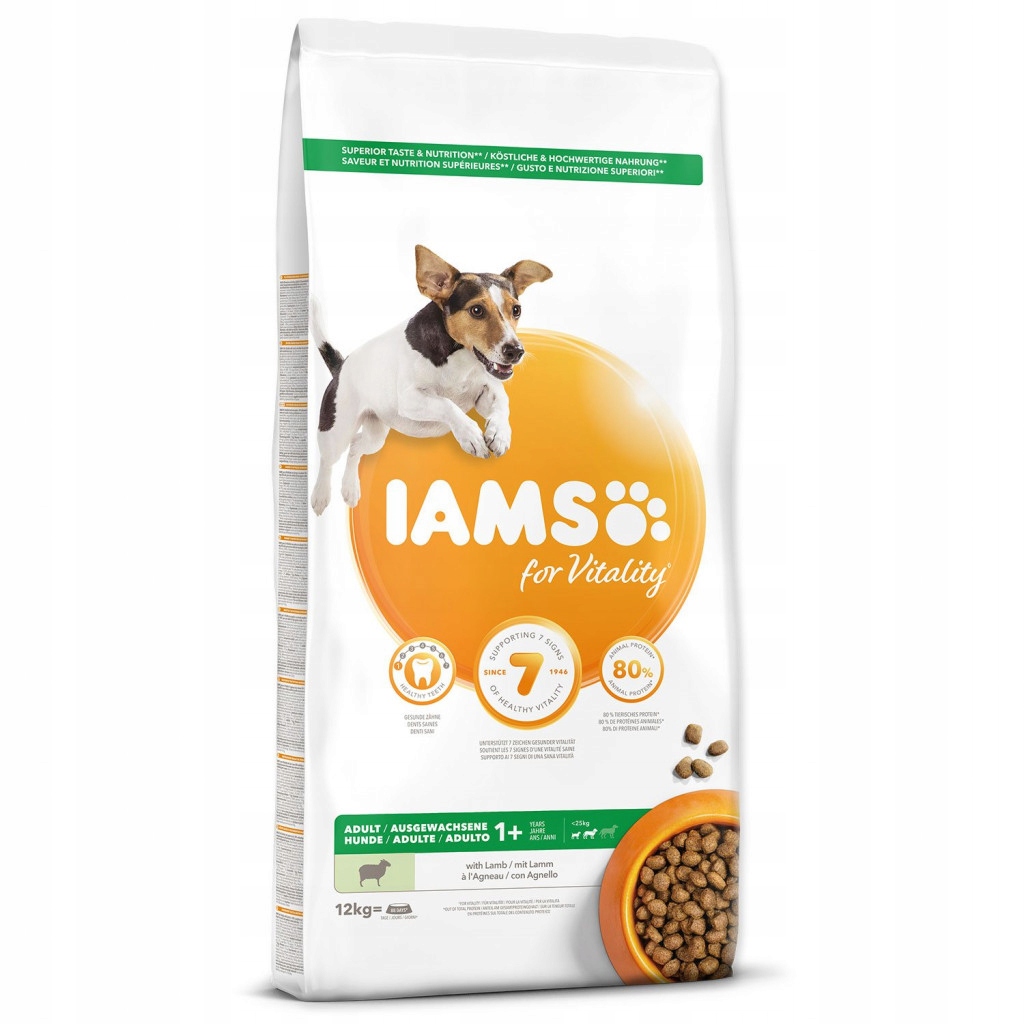 Levně Krmivo Iams Dog Adult Small & Medium Lamb 12kg