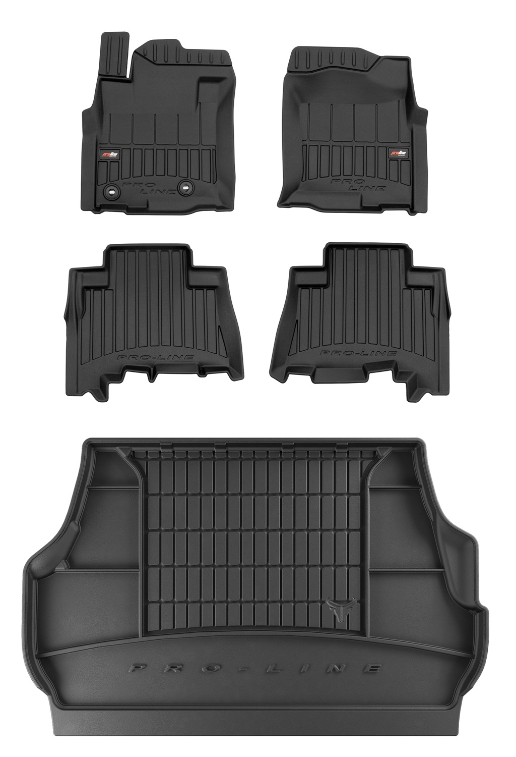 Sada 3D gumových koberců Toyota Land Cruiser J200 od 2007- 5 dveří