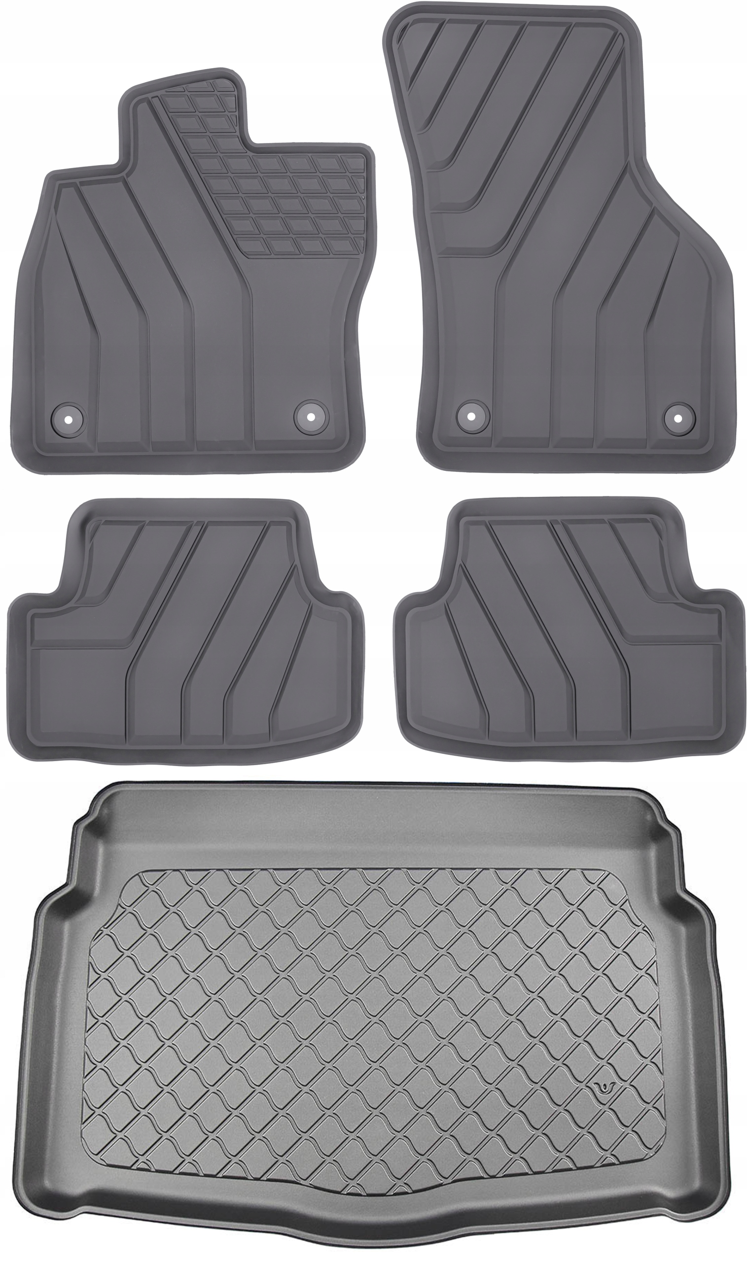 VolkswagenGolf VIII Hatchback 5D 2019- Sada Gumové rohože rohož