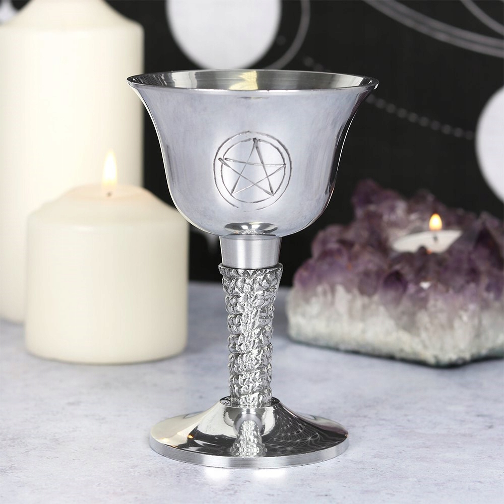 KIELICH METALOWY PENTAGRAM DO OBRZĘDÓW RYTUAŁÓW Wydawnictwo SD