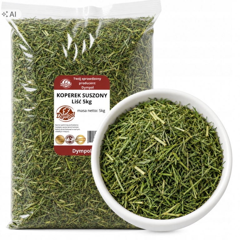 Koperek Sušený List Kopru Přírodní Aromatický Vysoká kvalita 5 kg