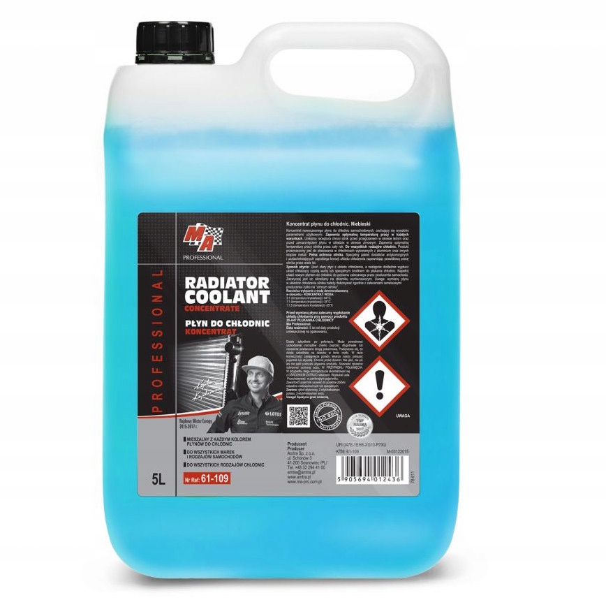 

Moje Auto Niebieski Płyn Koncentrat Do Chłodnic 5L