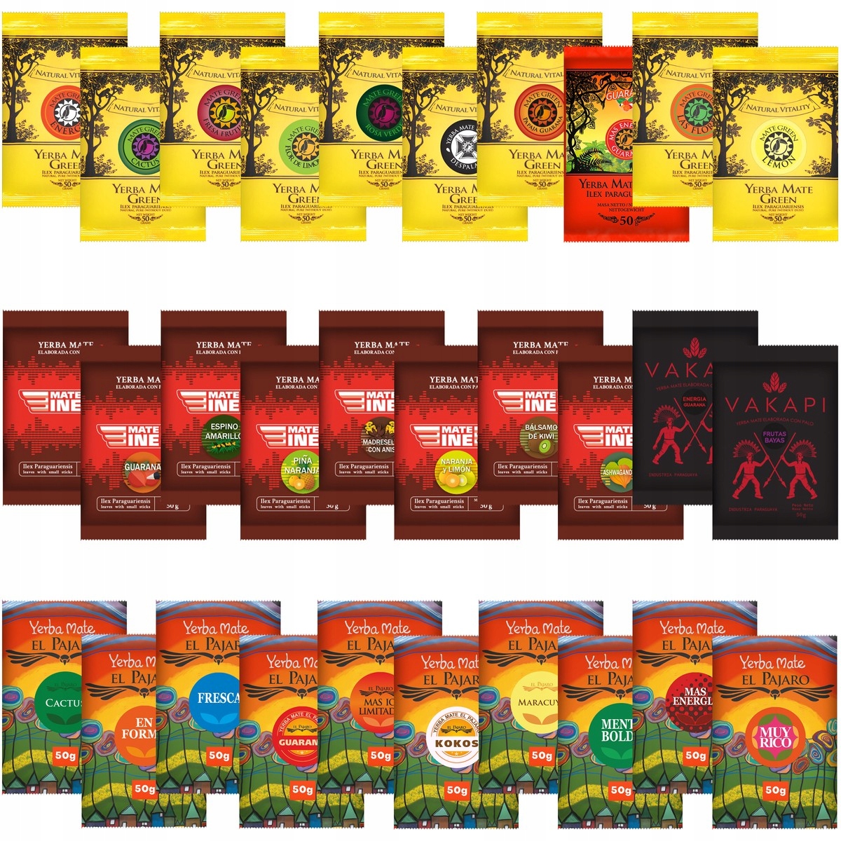 Obrovská Sada Yerba Mate 30x50g Najděte Si Svůj Smak