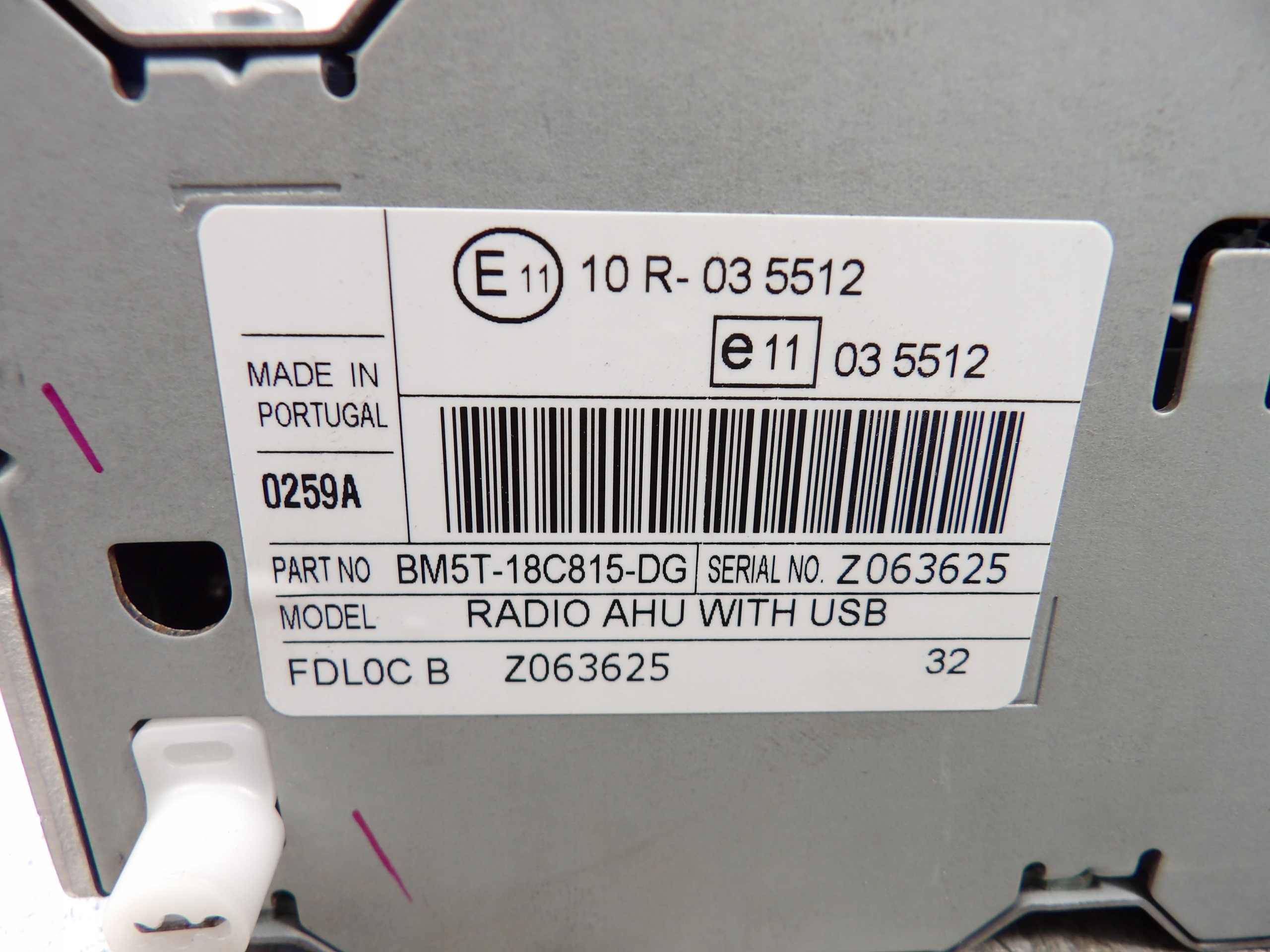 Ford Focus MK3 radio BM5T-18C815-DG