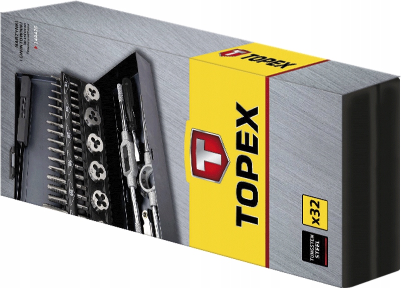 Метчики + плашки M3-M12 32CZ. TOPEX 14A426