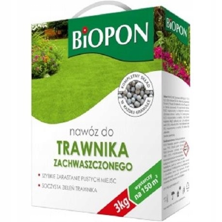 

Biopon Nawóz do trawnika zachwaszczonego 3kg