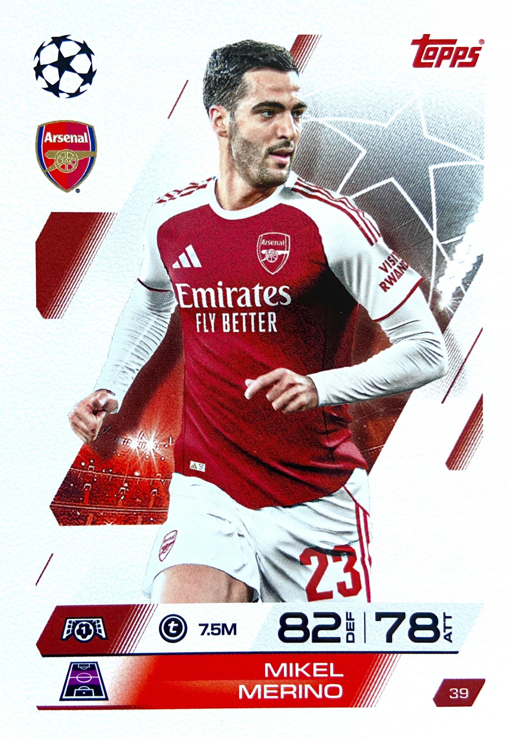 Match Attax Ucl 2025/26 2026 39 Mikel Merino Arsenal Londyn