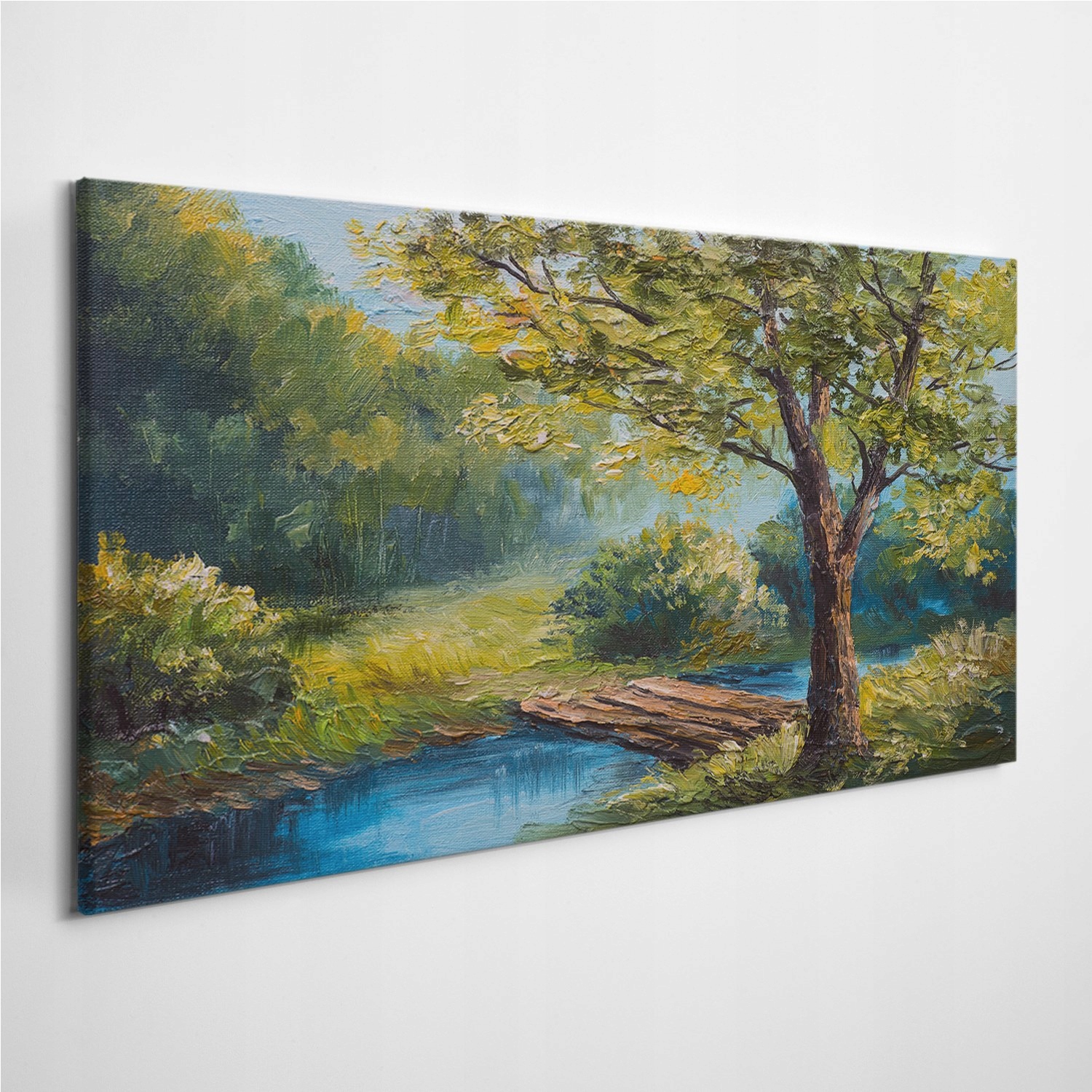 

Fotoobraz na ścianę Jezioro Las Most Lato 120x60