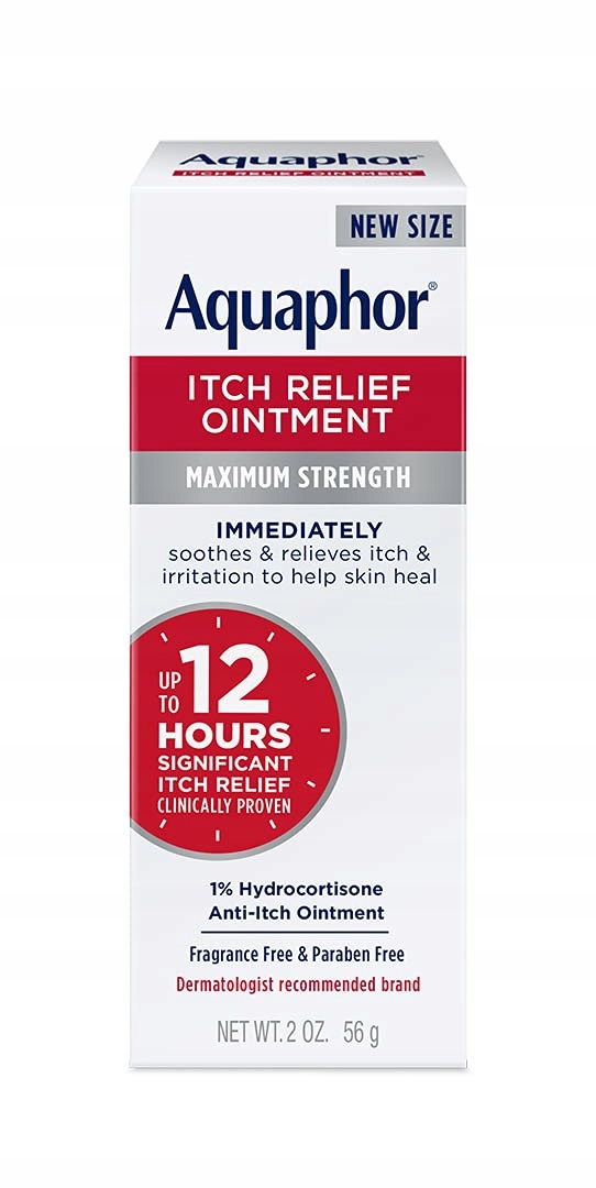 Aquaphor Itch Relief Maximum Strength 1% krém na zmírnění svědění 56 g