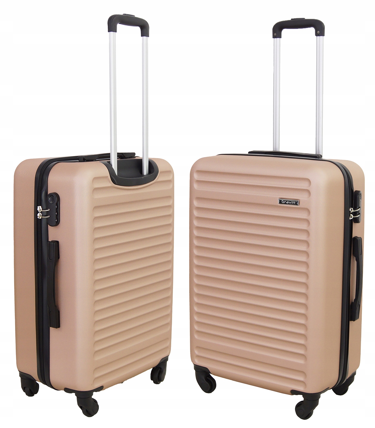 WALIZKA PODRÓŻNA GRAVITT 8068 ŚREDNIA XL BAGAŻ NA KÓŁKACH SAMOLOT