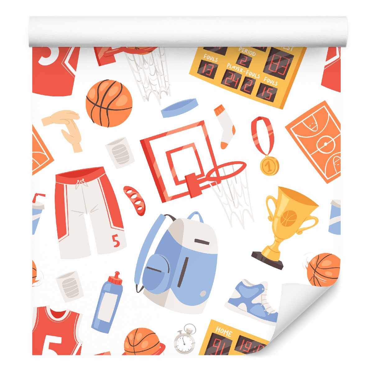 Tapeta Basketbal Batoh Koš Výsledková tabule 3D