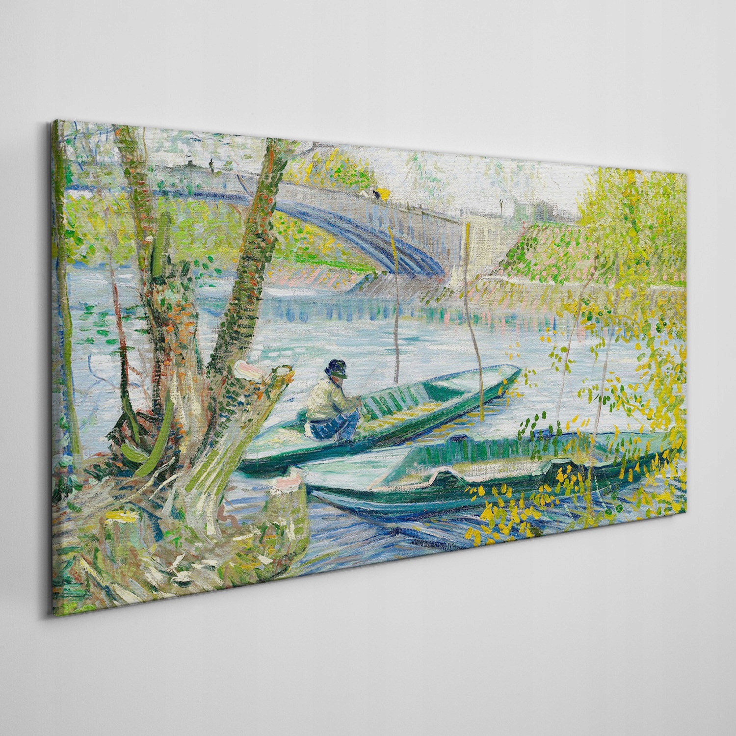 

Obraz na płótnie Wędkowanie wiosna Van Gogh 140x70