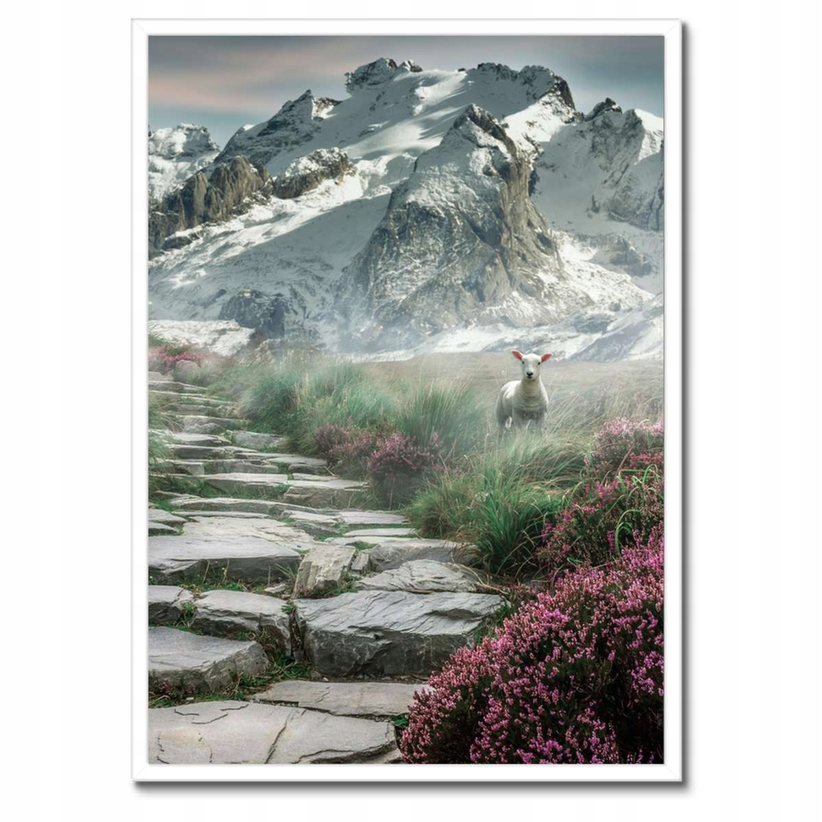 Plakáty v rámu 50x70 Horský pohled Krajina Mlha