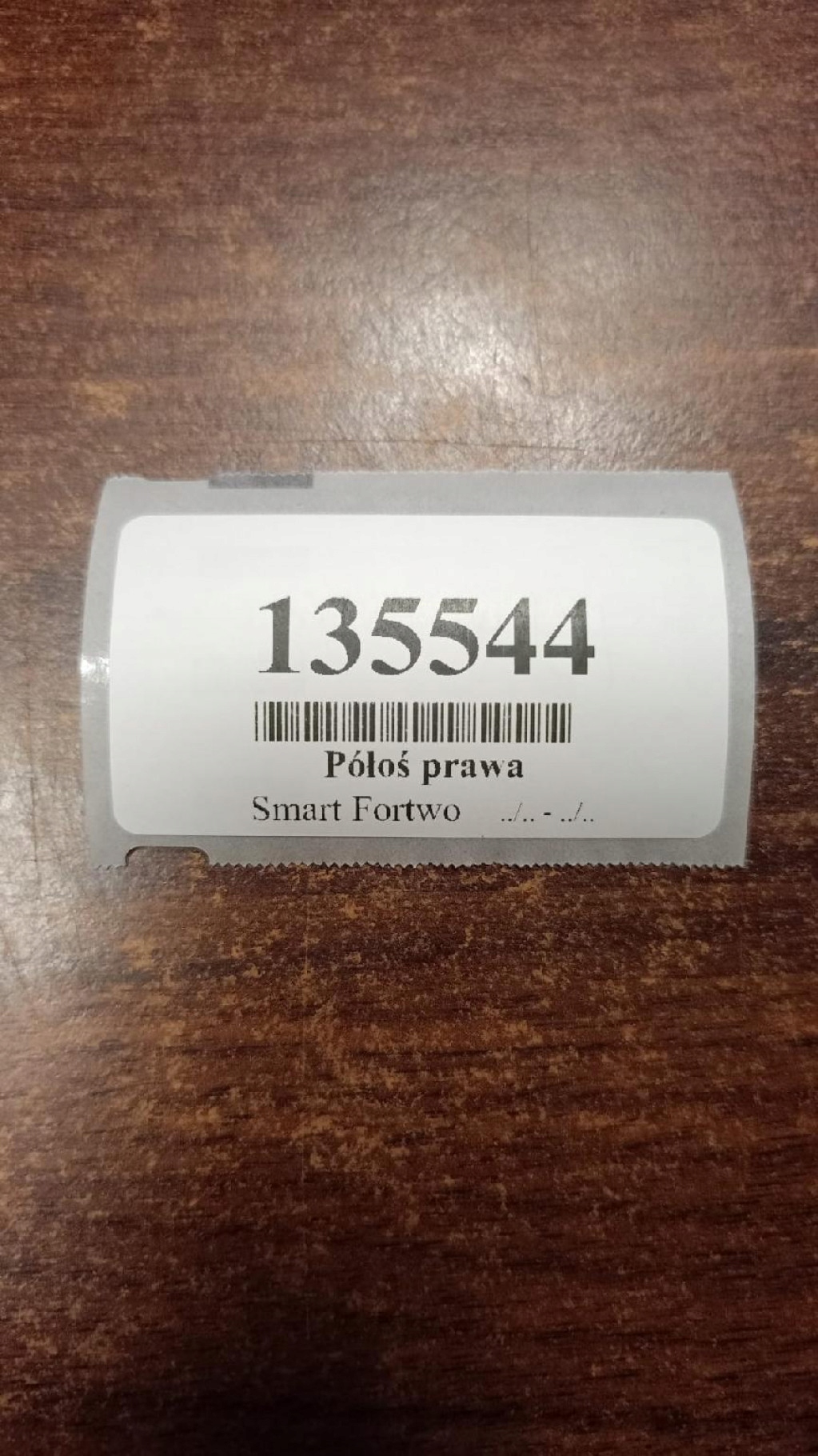 SMART FORTWO 0.6 semi-axis right rear part