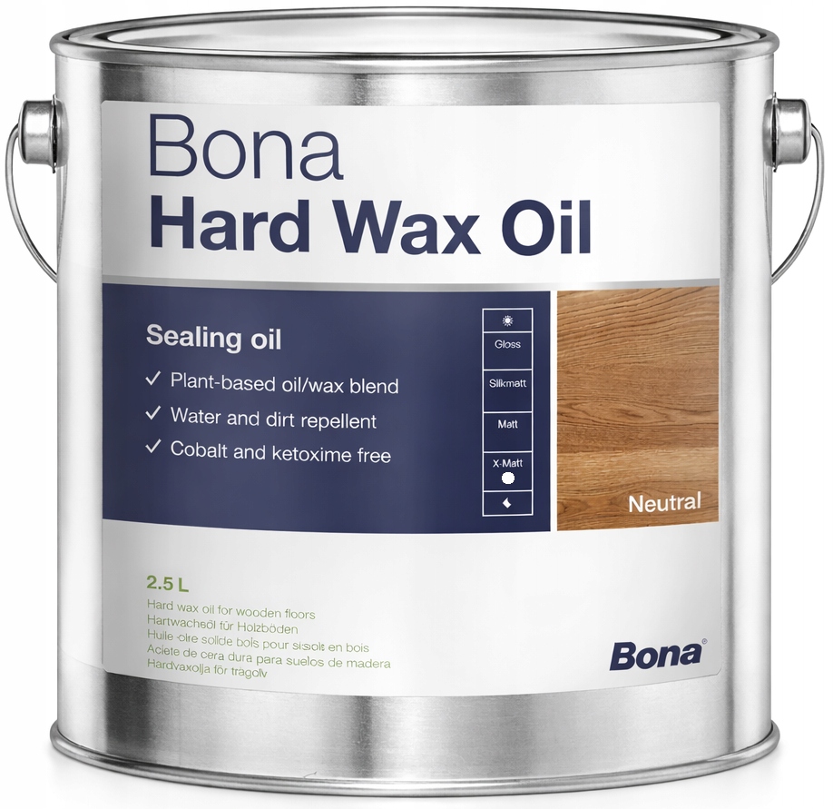 Bona Hardwax Oil Extra Mat 2,5L olejovosk na dřevěné podlahy