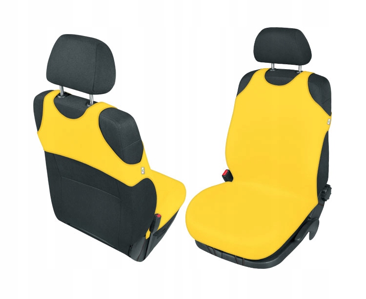 BAWEŁNIANA KOSZULKA POKROWIEC na fotel ŻÓŁTY