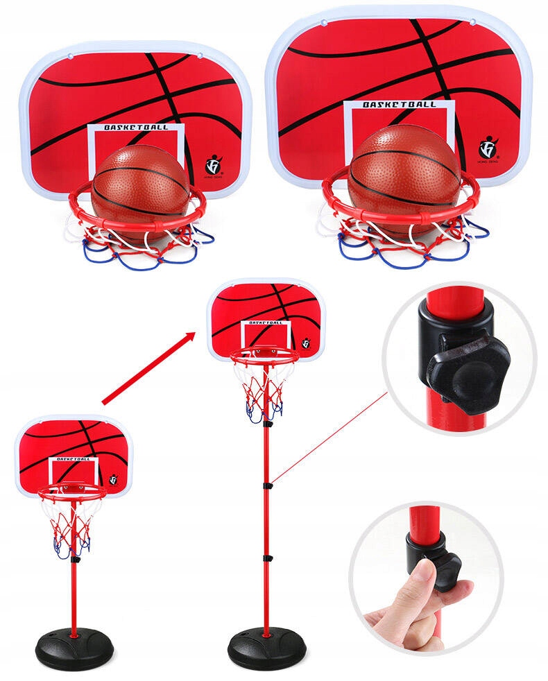 ZESTAW DO Kosza KOSZYKÓWKI DLA DZIECI KOSZYKÓWKA Tablica STOJAK z Piłka Wiek dziecka 3 lata +
