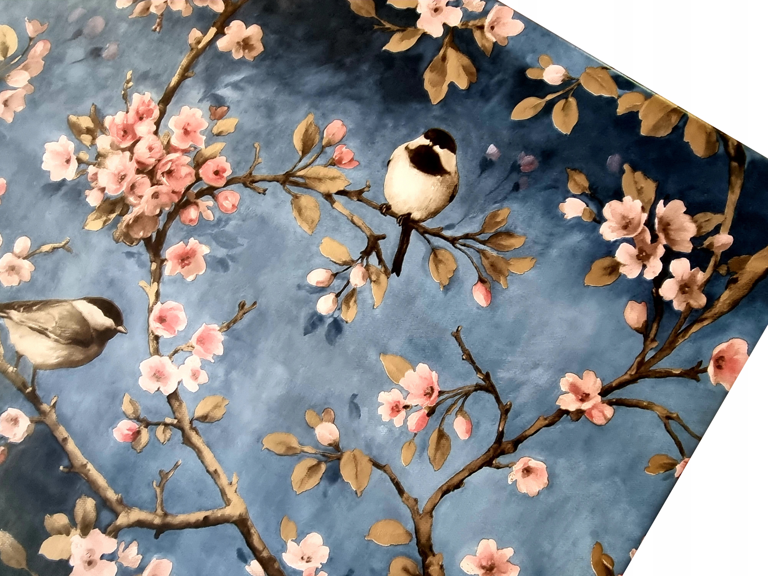 CERATA NIEBIESKA OBRUS NA METRY PTASZKI PTAKI Typ obrus