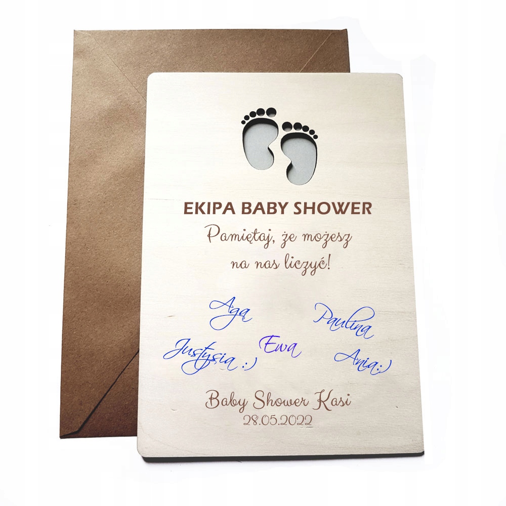 

dla przyszłej mamy Kartka na baby shower